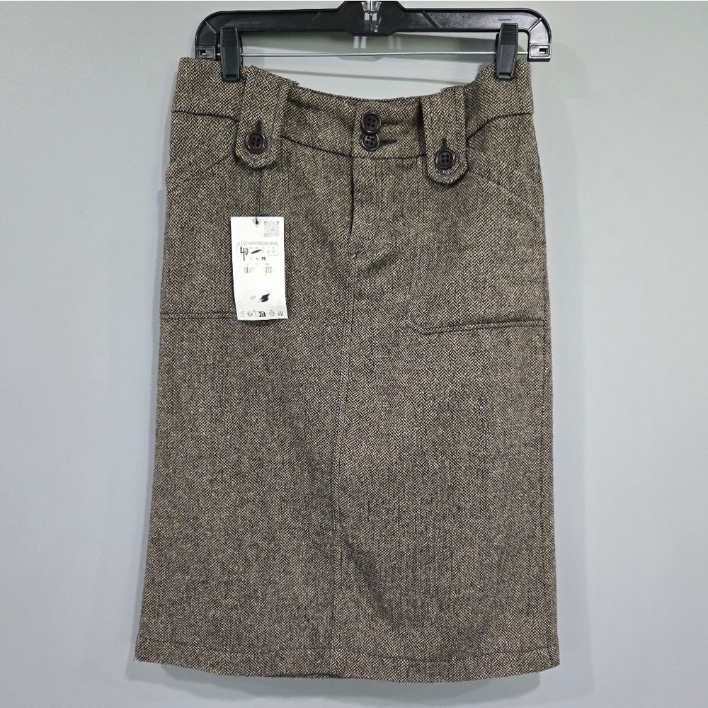 🐢 Zara Classic Wool and Silk Skirt.  Size 8/L - Picture 5 of 12
